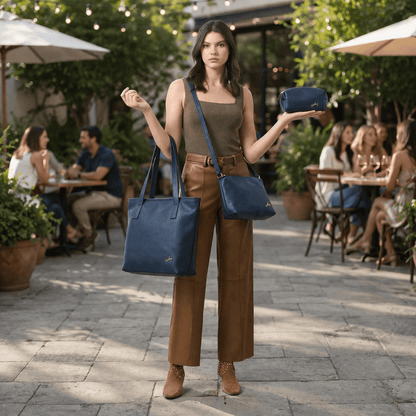 NUEVO TRIO DE BOLSOS EN CUERO